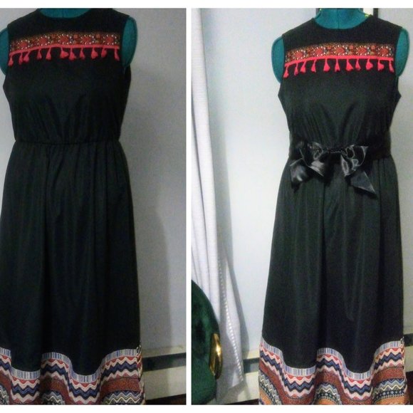 SHEIN Embroidered Sleeveless Maxi Dress Sz XL - Picture 13 of 13